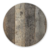 Rustieke Westerne Landelijke Boerderij Grijze Schu Keramische Knop (Voorkant)