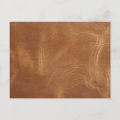 rustieke Westerne Leather Wedding save the date Aankondigingskaart (Achterkant)