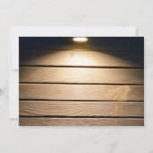 Rustieke Westerne paar schuur receptie Kaart (Achterkant)