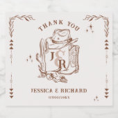 Rustieke Westerne Ranch Boerderij Barn Cowboy Dank Bier Etiket (Enkel label)