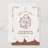 Rustieke Westerne Ranch Boerderij Schuur Cowboy la Kaart (Voorkant)