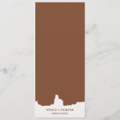 Rustieke Westerne Ranch Boerderij Schuur Cowboy la Menu (Achterkant)