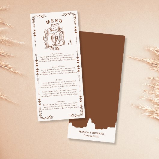 Rustieke Westerne Ranch Boerderij Schuur Cowboy la Menu