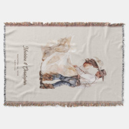 Rustieke Westerne Ranch Wedding Deken