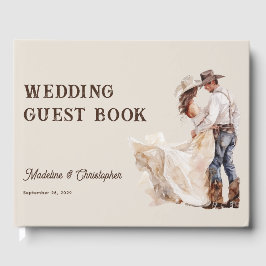 Rustieke Westerne Ranch Wedding Gastenboek