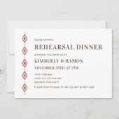 Rustieke Westerne repetitie dineruitnodiging Kaart (Voorkant)