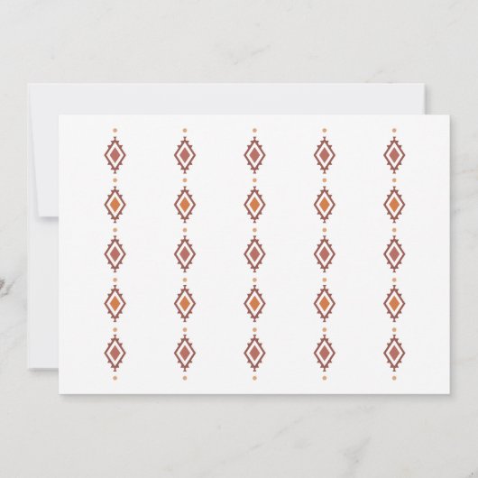 Rustieke Westerne repetitie dineruitnodiging Kaart (Achterkant)