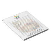 Rustieke Westerne scene Corporate Logo Lined Notitieblok (Schuin)