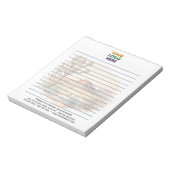 Rustieke Westerne scene Corporate Logo Lined Notitieblok (Linkerzijde)