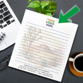 Rustieke Westerne scene Corporate Logo Lined Notitieblok