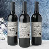 Rustieke Westerne Schuur Board Graduation party Wijn Etiket