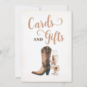 Rustieke Westerne Trouwkaarten & Geschenken Teken  Kaart (Voorkant)