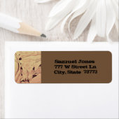 Rustieke Westerne veesschedel Etiket (Insitu)