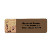 Rustieke Westerne veesschedel Etiket (Voorkant)