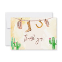 Rustieke Westerne Waterverf Cowboy Baby shower