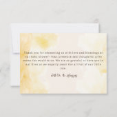 Rustieke Westerne Waterverf Cowboy Baby shower Bedankkaart (Achterkant)