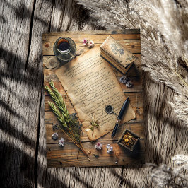 Rustieke Westerne wilde westen oude letter pen ste Tissuepapier