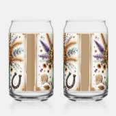 Rustieke Westerne Zonnebloem Mason Jar Can Glass Blikvorm Glas (Rechts)