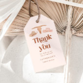 Rustieke Westerse Bruiloft Borrel Cadeaulabel