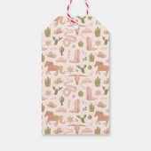 Rustieke Westerse Bruiloftfeest  Cadeaulabel (Achterkant)