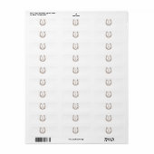 Rustieke Westerse Hoefijzer Monogram Sigarenbandje Etiket (Full Sheet)