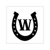 Rustieke Westerse Hoefijzer Monogram