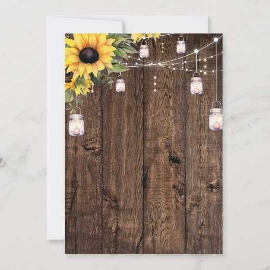 Rustieke Westerse Save the Date-huwelijkskaart Kaart (Achterkant)