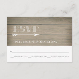 Rustieke Whimsy - RSVP-antwoordkaart. RSVP Kaartje