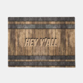 Rustieke Whiskey Keg Custom Deurmat (Voorkant)