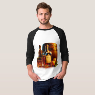 Rustieke Whiskey Vat Raglan T-Shirt – Oude Pub