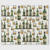 Rustieke Whisky Cadeaupapier (Vlak)