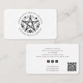 Rustieke Wiccan heidense sieraden ontwerper QR-cod Visitekaartje (Voorkant / Achterkant)