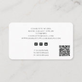 Rustieke Wiccan heidense sieraden ontwerper QR-cod Visitekaartje (Achterkant)