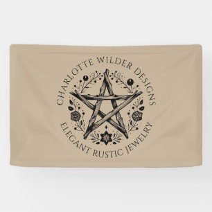 Rustieke Wiccan Pagan Natuur Sieraden Designer Spandoek