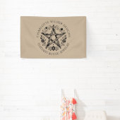 Rustieke Wiccan Pagan Natuur Sieraden Designer Spandoek (Insitu)