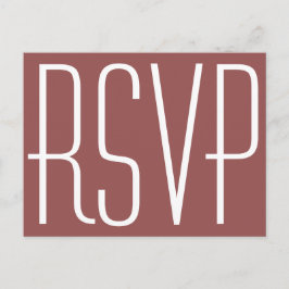 Rustieke wijn en witte RSVP Uitnodiging Briefkaart