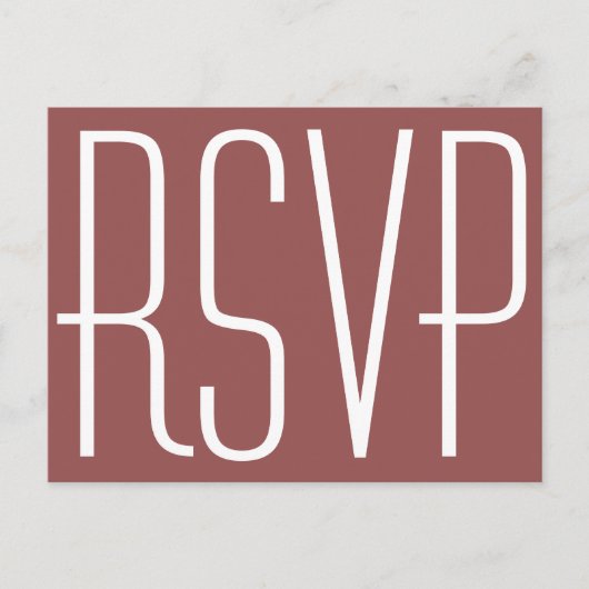 Rustieke wijn en witte RSVP Uitnodiging Briefkaart (Voorkant)