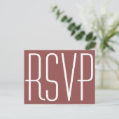 Rustieke wijn en witte RSVP Uitnodiging Briefkaart (Staand voorkant)