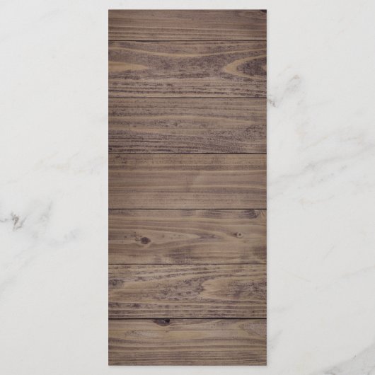 Rustieke wijn kurk menu (Achterkant)