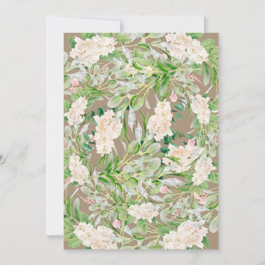 Rustieke wijnbloementuin | Enige leeftijd Volwasse Kaart (Achterkant)