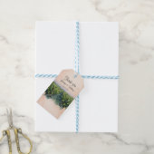 Rustieke wijngaard bestemming Italië bruiloft Cadeaulabel (Met Touw)