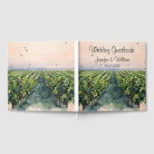 Rustieke wijngaard bestemming Italië bruiloft Gastenboek (Volledig)