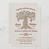 Rustieke wijngaard bruiloft uitnodiging (Voorkant / Achterkant)