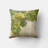 Rustieke wijngaard druiven Art Wine Label Home Dec Kussen (Achterkant)