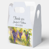 Rustieke Wijngaard Druiven Citroenen Italië Huweli Bedankdoosjes (Geopend)