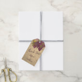 Rustieke Wijngaard Koppels “Dank Je” Favor Cadeaulabel (Met Touw)