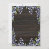 Rustieke wijngaard wijn verjaardag, verouderd tot kaart (Achterkant)