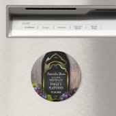 Rustieke wijngaard wijnmakerij Save the Date Weddi Magneet (Insitu (Vaatwasser))