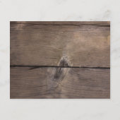 Rustieke wijnkurk Receptie Kaart (Achterkant)