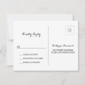 Rustieke wijnkurk RSVP Post Kaart (Achterkant)